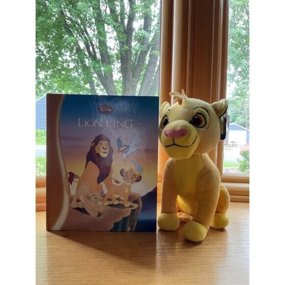 Disney Kohls Cares Lion King Simba Plush Toy & Story Book Set - Picture 1 of 9